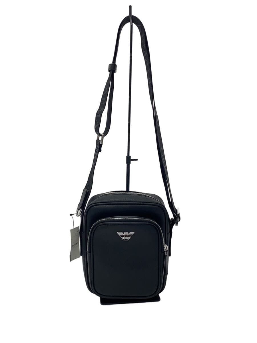 EMPORIO ARMANI shoulder bag leather BLK y4m387