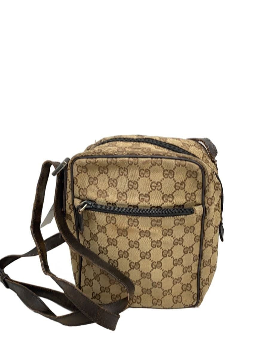 GUCCI Shoulder Bag Canvas BEG All Over Pattern 018.1612.200047