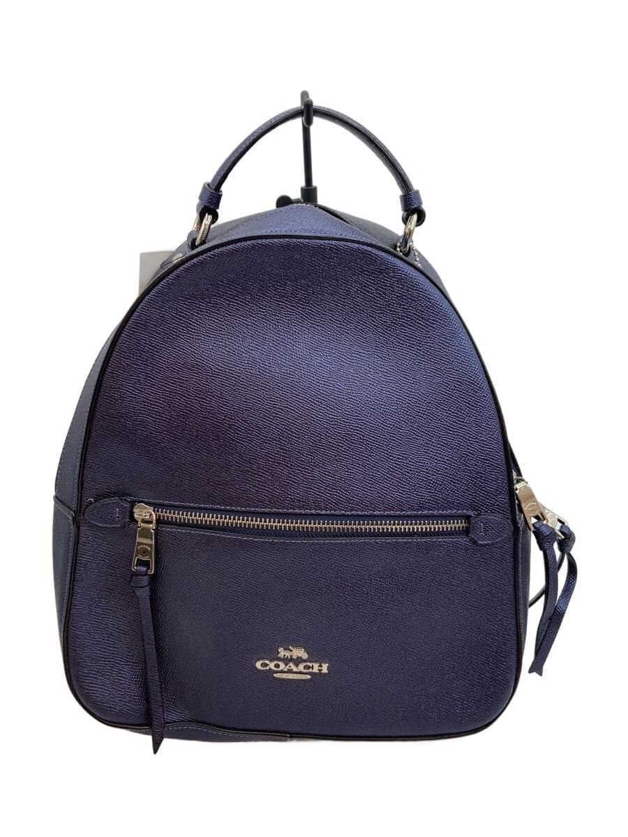 COACH Backpack Leather BLU j1921