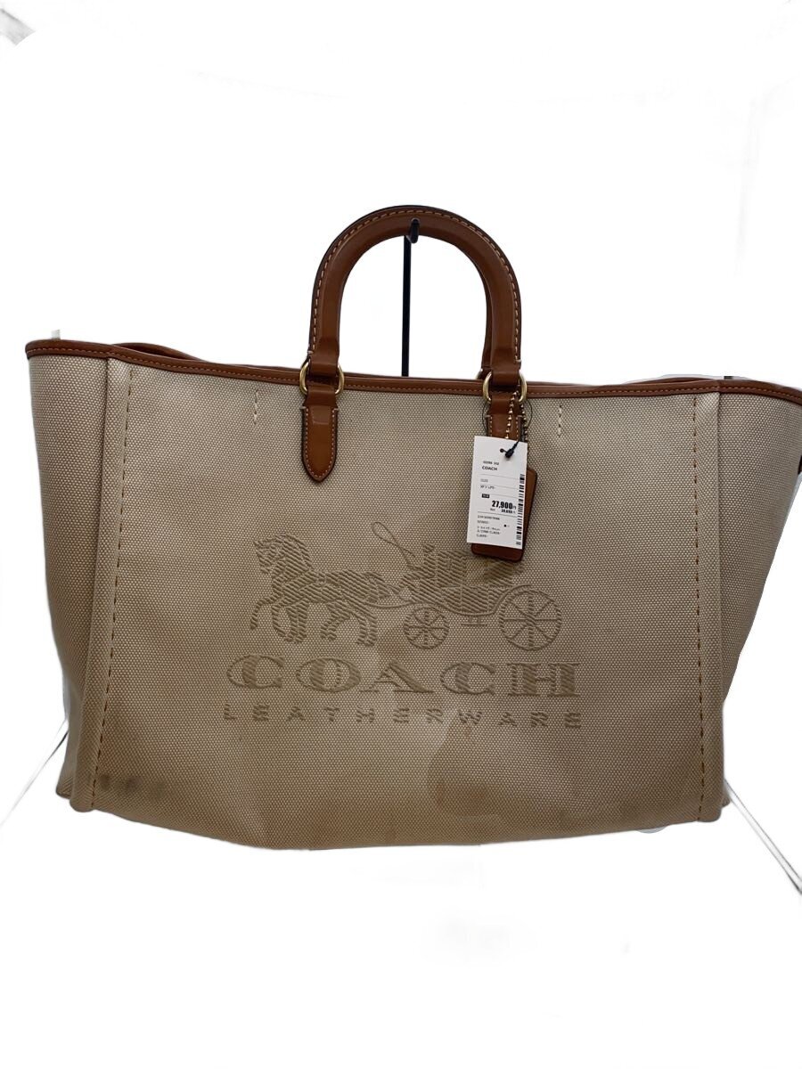 COACH Tote Bag Canvas CRM CJ829