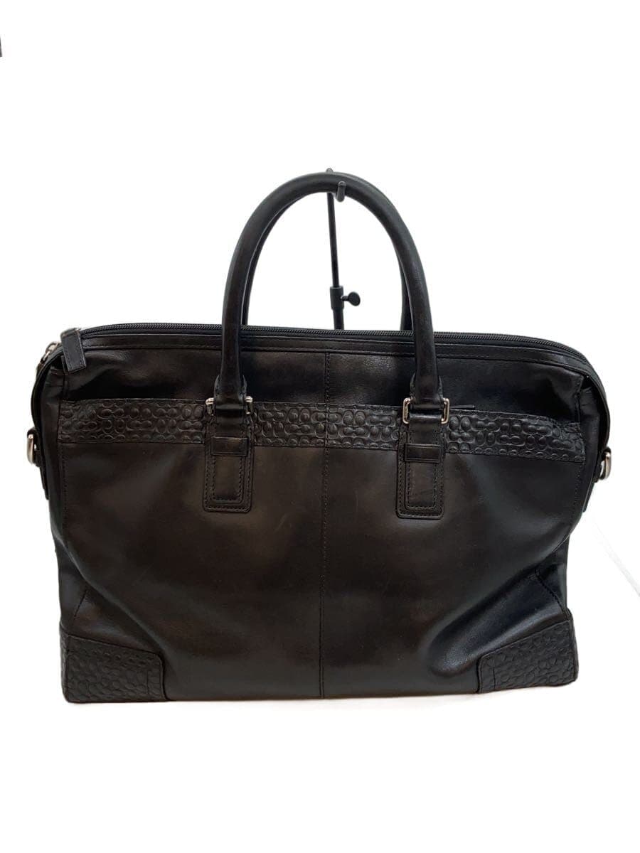 COACH Tote Bag Leather BLK b1293