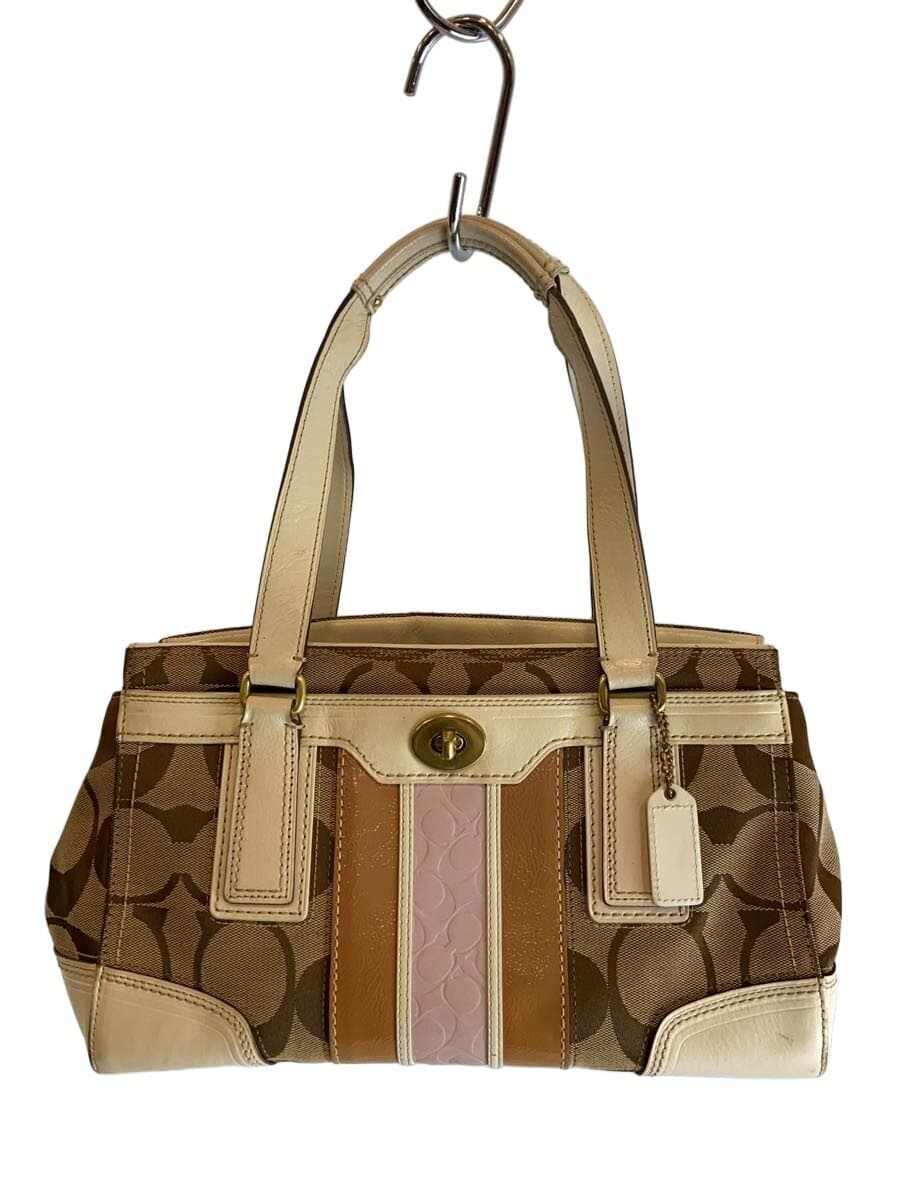 COACH Medium Carryall_Hamptons_Signature_Beige Canvas CML F11620