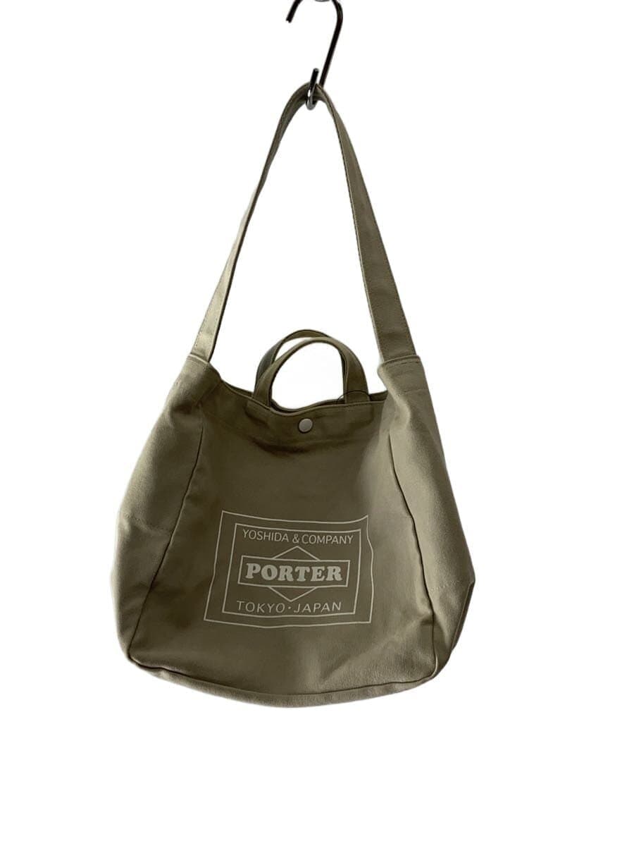 PORTER Tote Bag Canvas BEG Solid