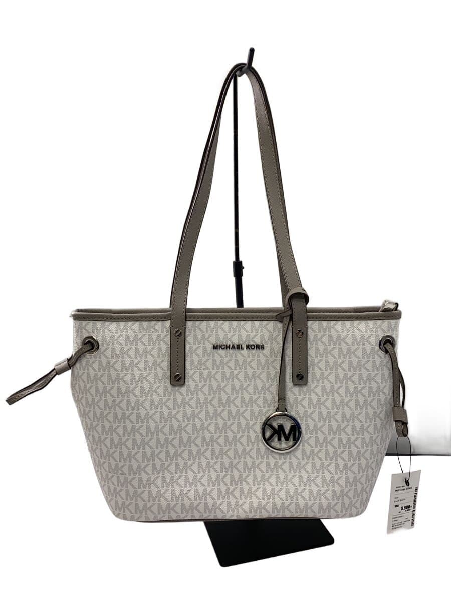 MICHAEL KORS Handbag Leather White All-over Print 35T9STVT1V
