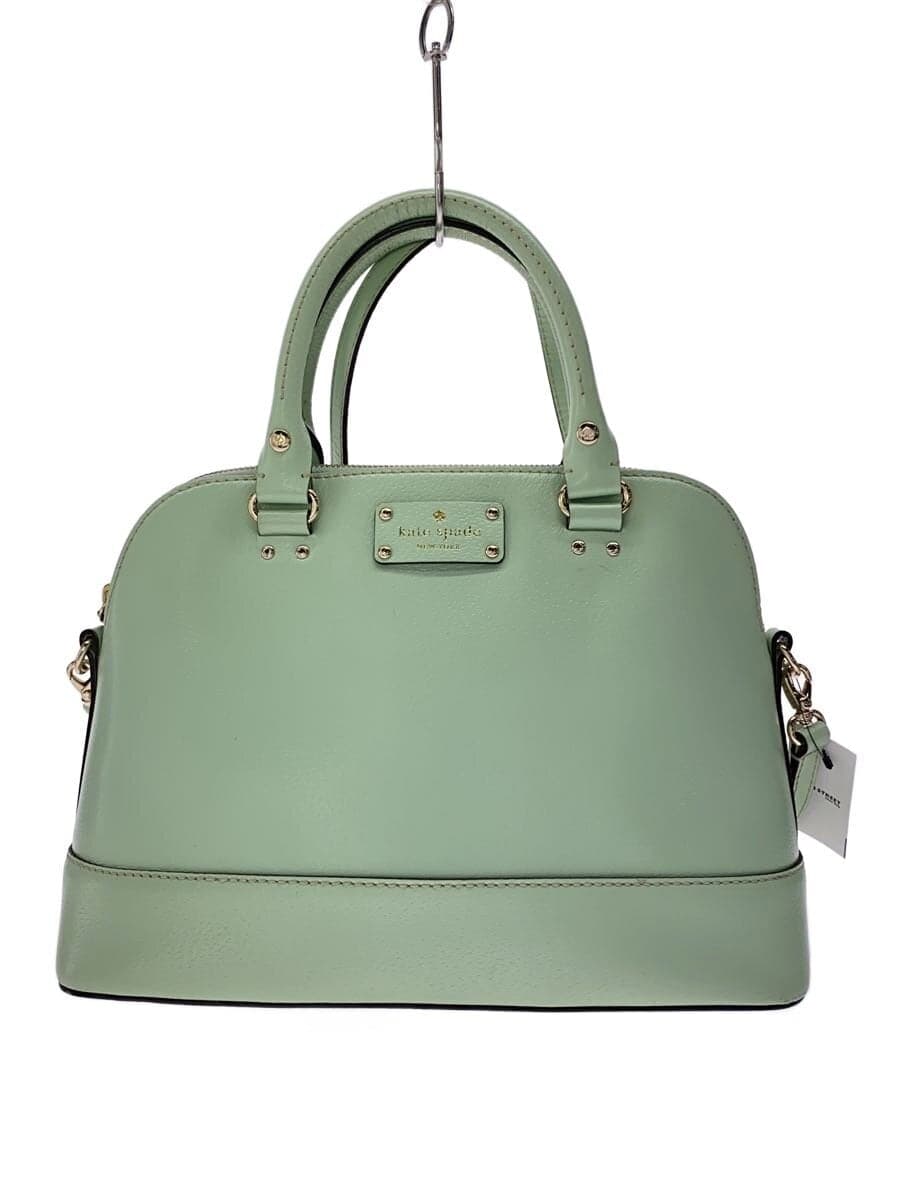 kate spade new york Shoulder Bag Cowhide GRN Solid Stain