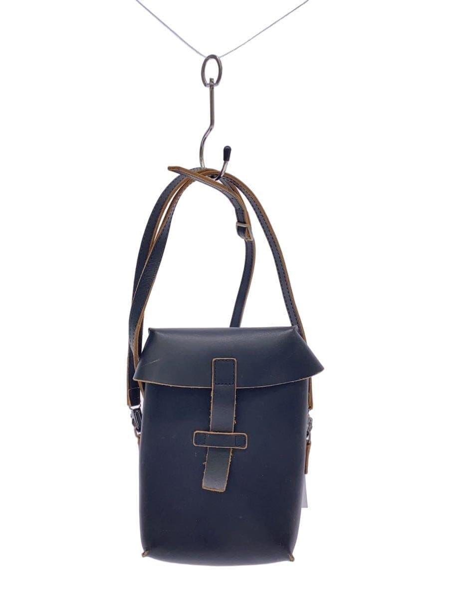 Y's Shoulder Bag Leather Black