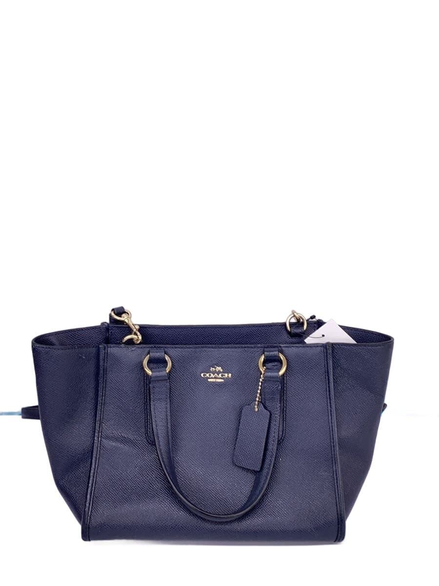 COACH Shoulder Bag Leather NVY 37143