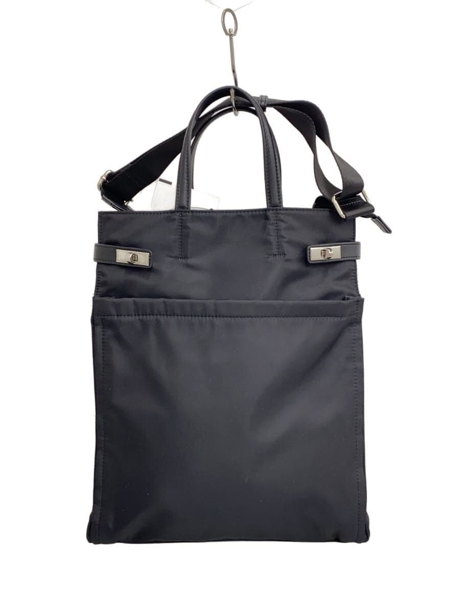 UNITED ARROWS2-Way Handbag BLK Solid