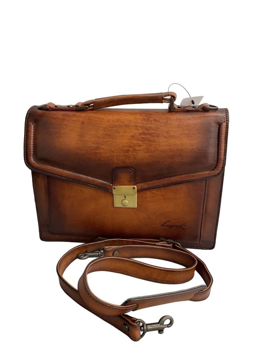 Other Brand Lugard 2-Way Lock Type Shoulder Bag Leather BRW Solid