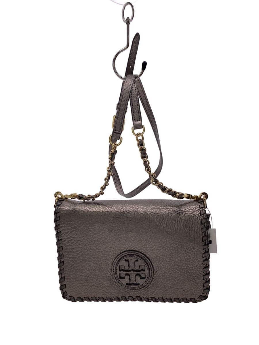 TORY BURCH Shoulder Bag Leather SLV Solid