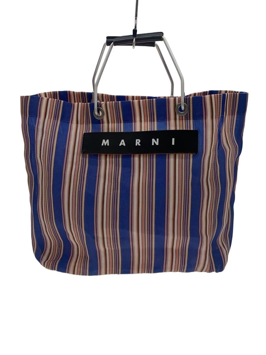 MARNI tote bag -- multicolor stripe flower cafe