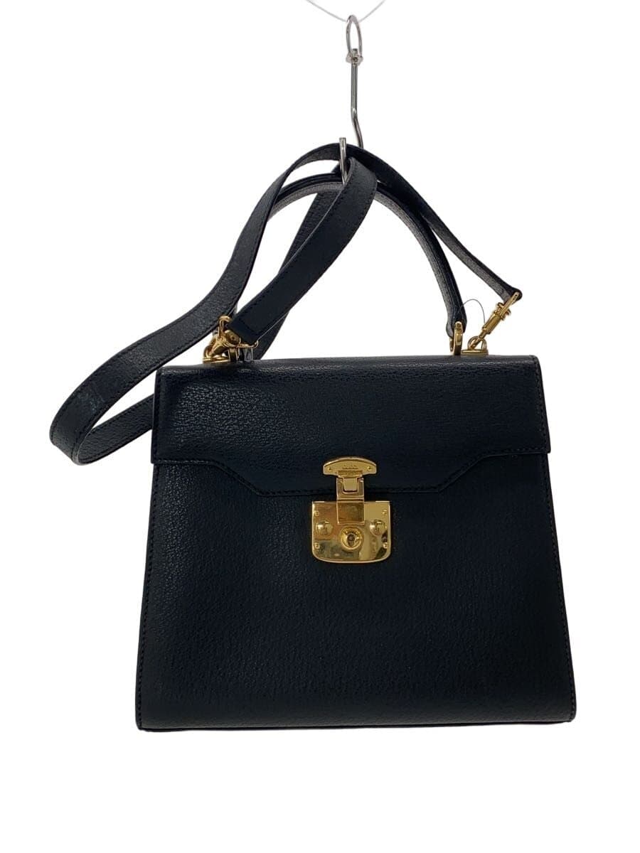 GUCCI Handbag_Ladies Lock BLK Solid