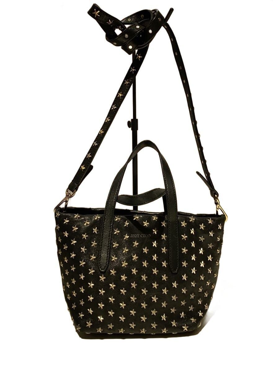 JIMMY CHOO Shoulder Bag Leather BLK