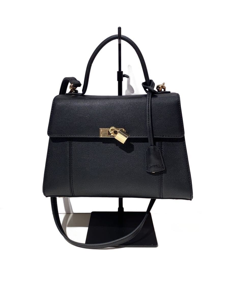 SNIDEL Scarf Padlock Bag Shoulder Bag Faux Leather BLK SWGB261649