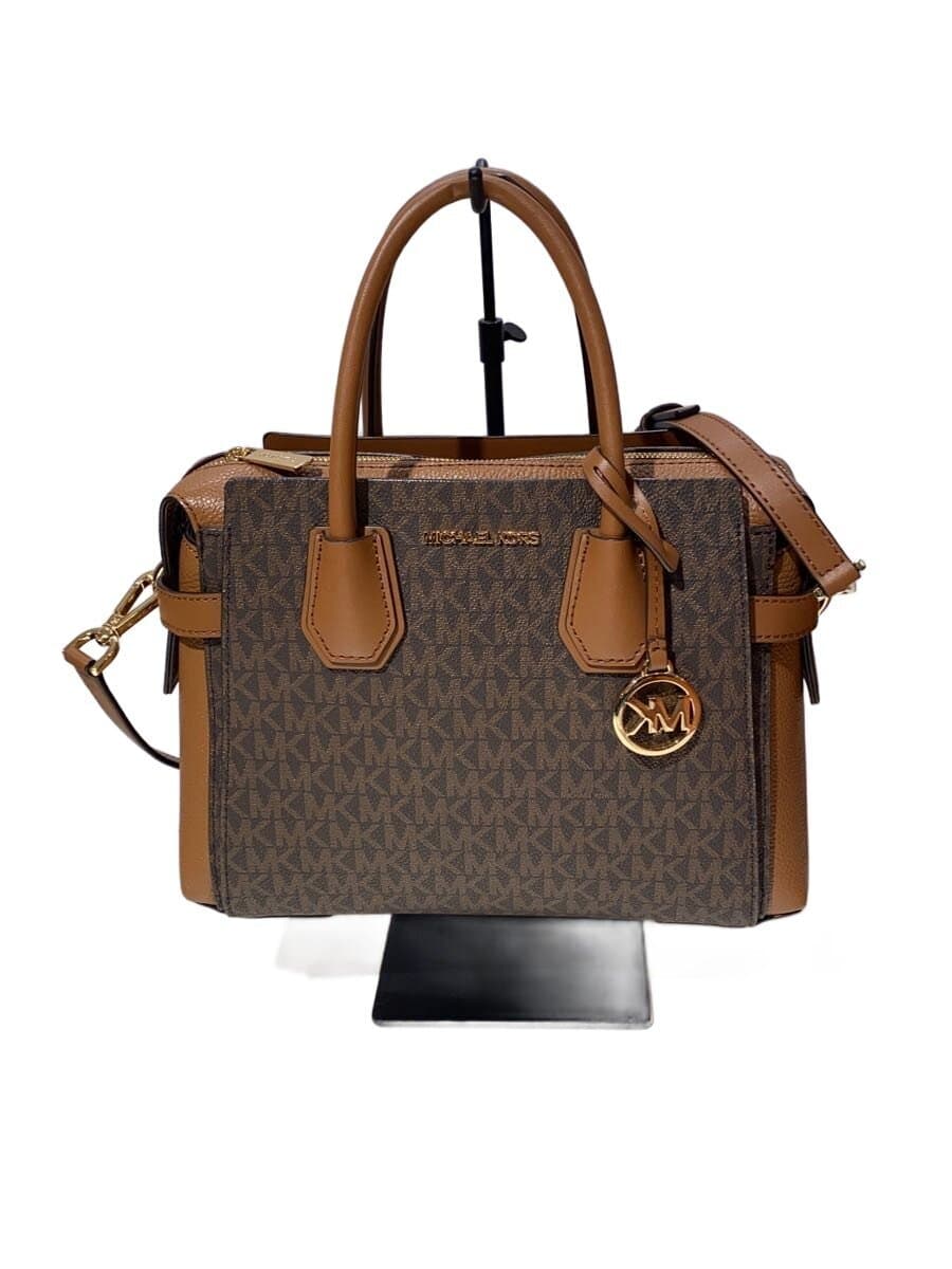 MICHAEL KORSMERCER Top Zip 2-Way Shoulder Bag BRW All Over Pattern 35F2GM9S1B