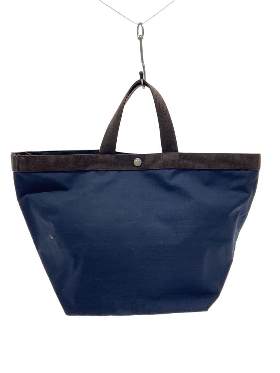 Herve Chapelier Boat Shape Tote Bottom Soil Corner Scuff Tote Bag Nylon NVY 707C