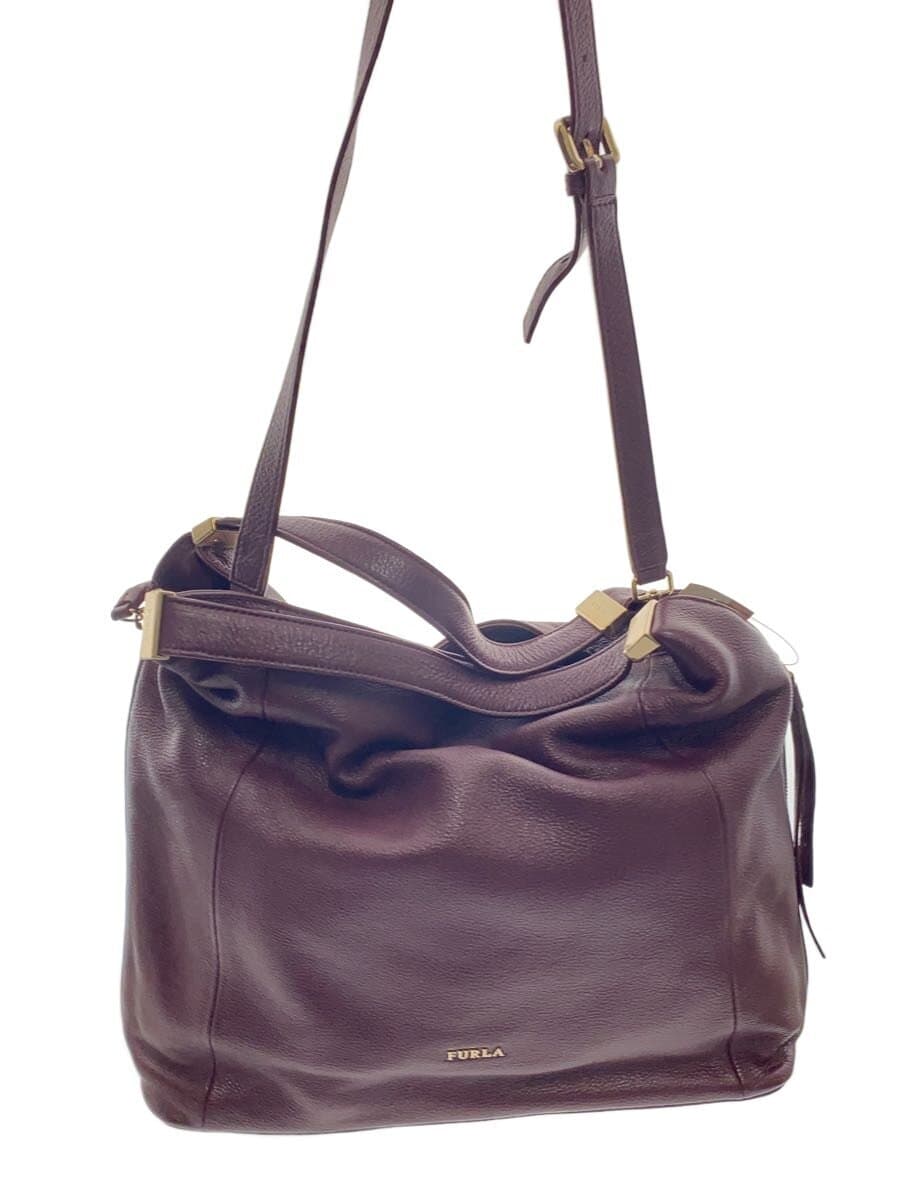 FURLA Tote Bag Leather BRD Solid