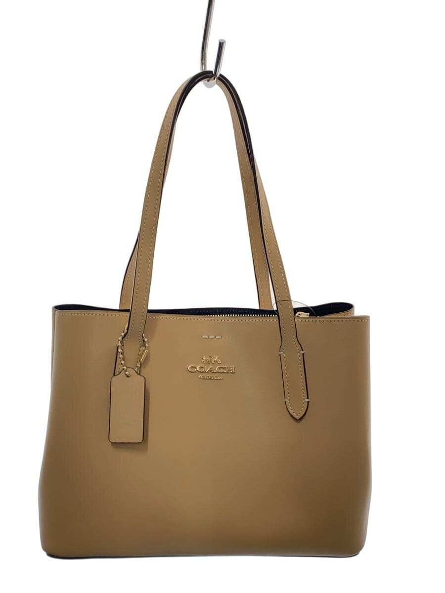 COACH shoulder bag -- BEG plain F73277