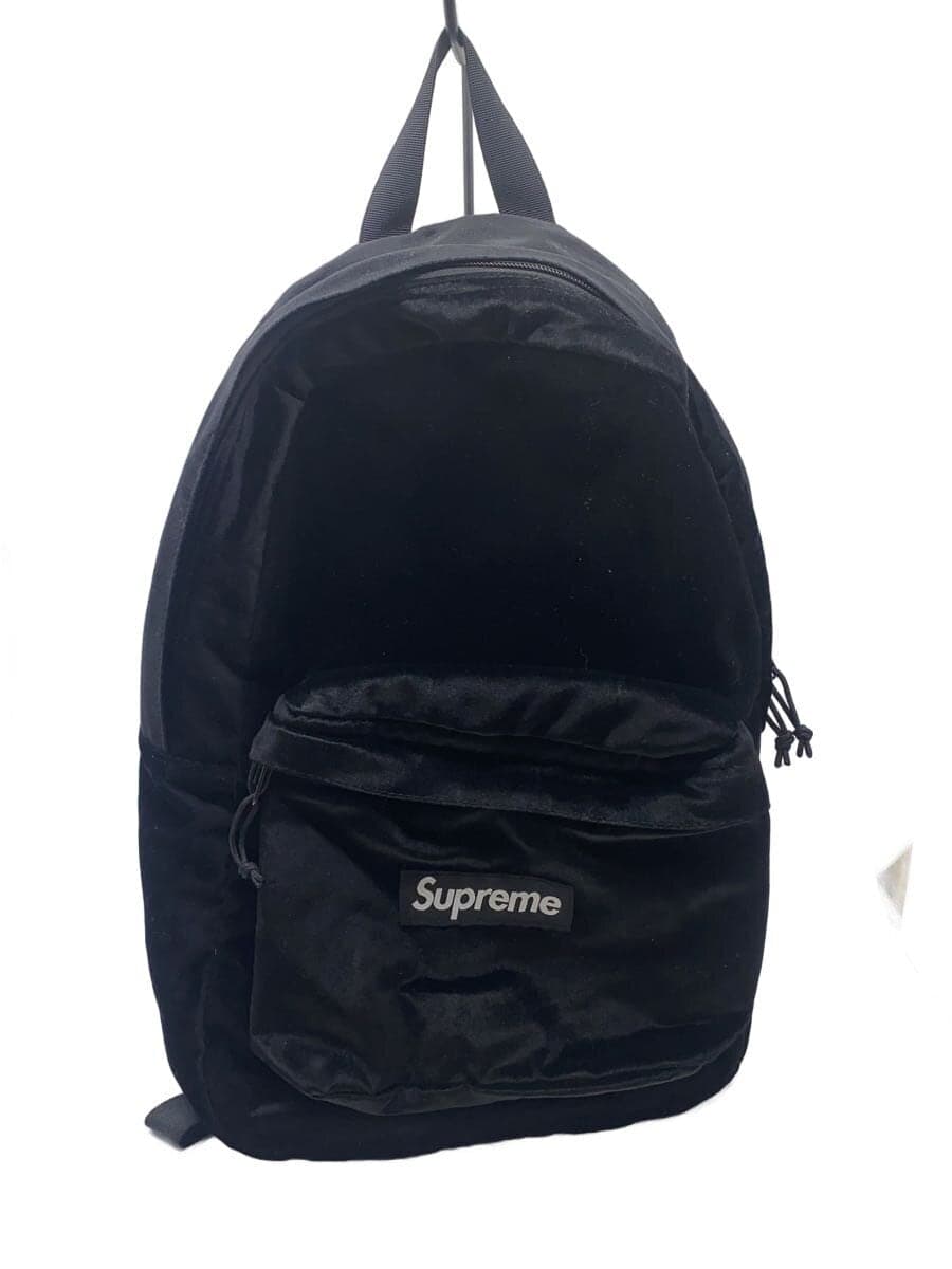 Supreme Backpack Velour BLK Solid