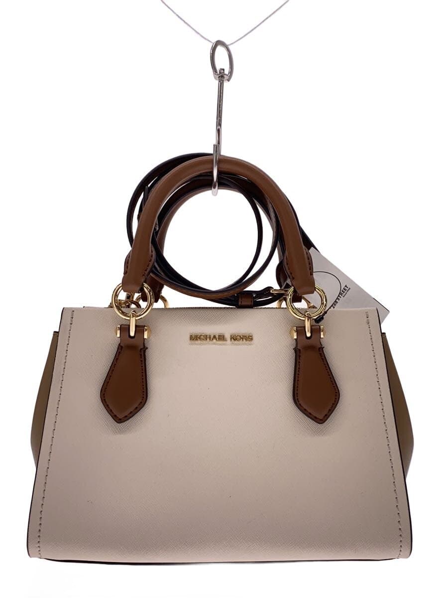 MICHAEL KORS Shoulder Bag Faux Leather BEG Solid 35F5G6AM1T