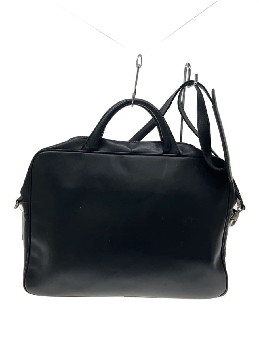 BREE Briefcase Leather Black Solid Color