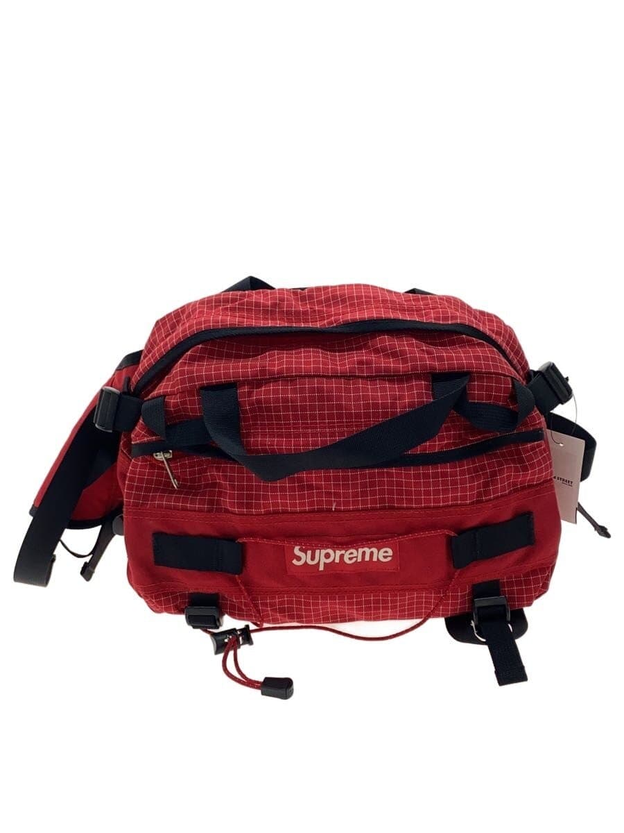 Supreme 09AW Ripstop Mountain Bag Waist Bag RED Check