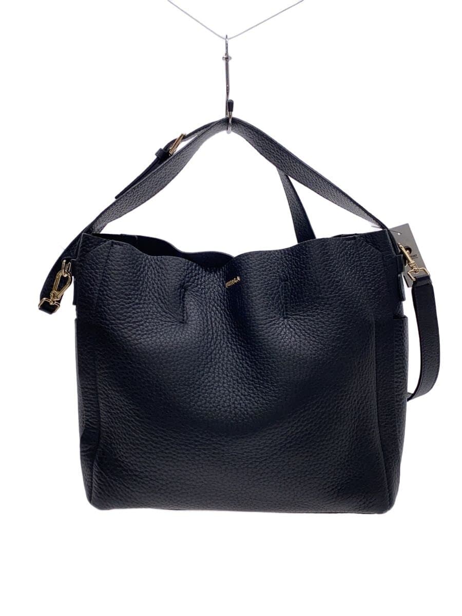 FURLA 2WAY Shoulder Bag Leather Black 286339