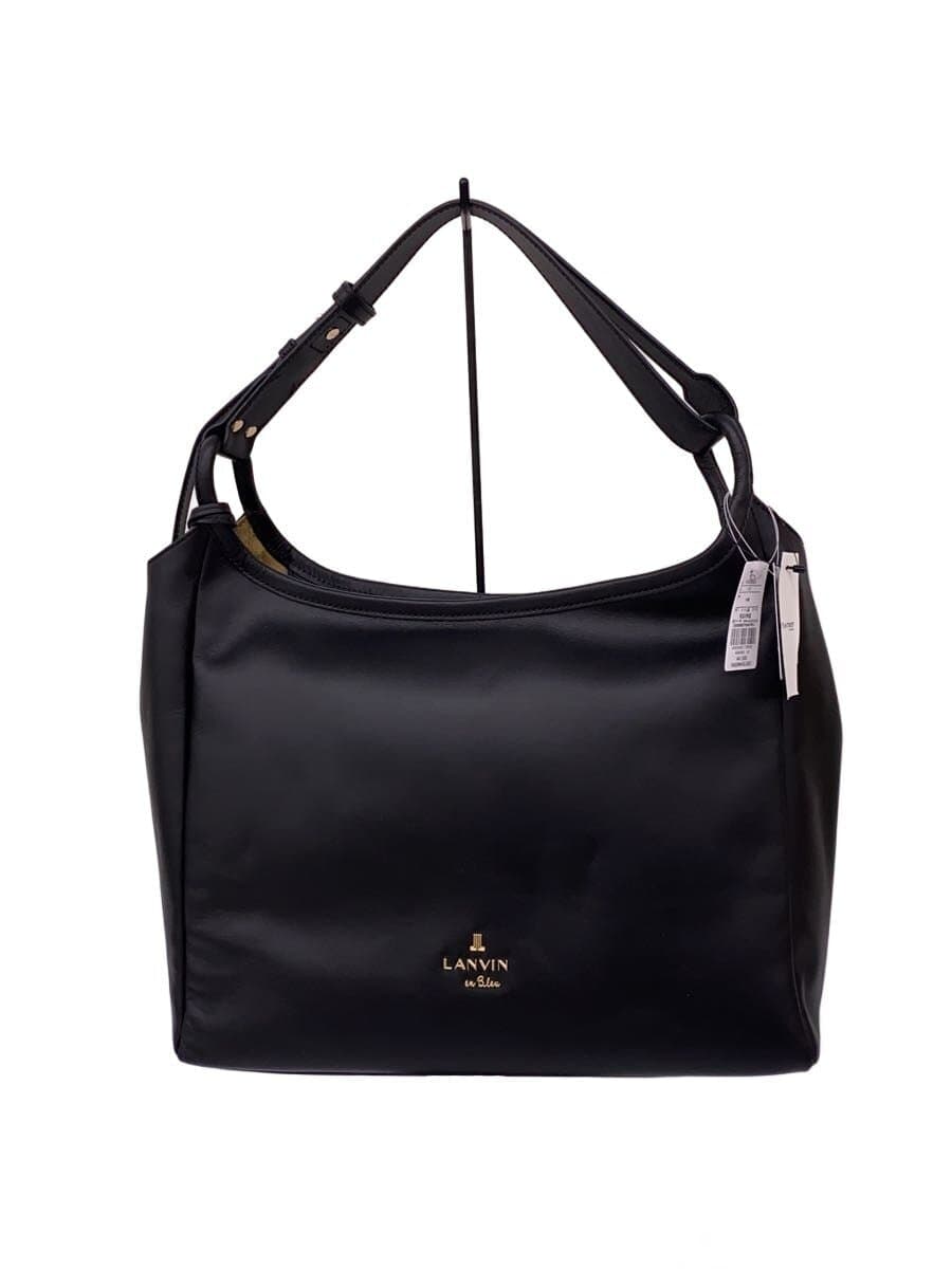 LANVIN en Bleu Qualité One-Shoulder Bag Cowhide BLK 484690