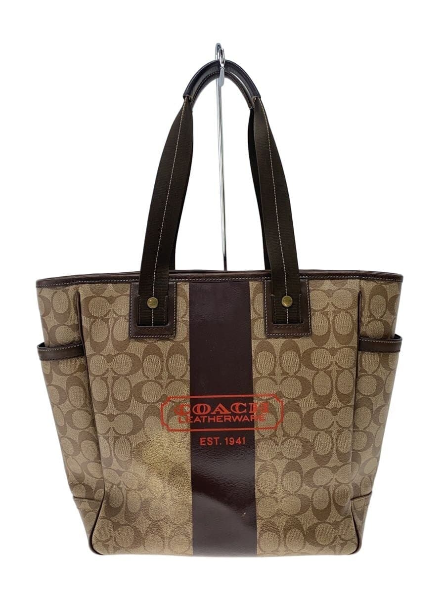 COACH Tote Bag PVC CML All Over Pattern