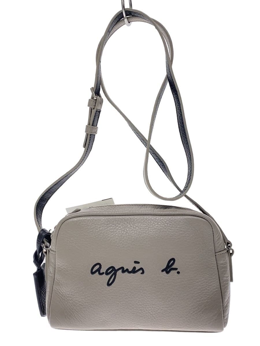 agnes b. Shoulder Bag -- GRY Solid Color pas26-05