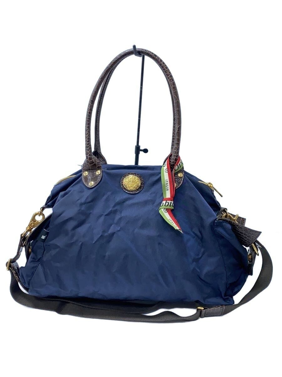 Orobianco2-Way Shoulder Bag Nylon NVY Navy Solid