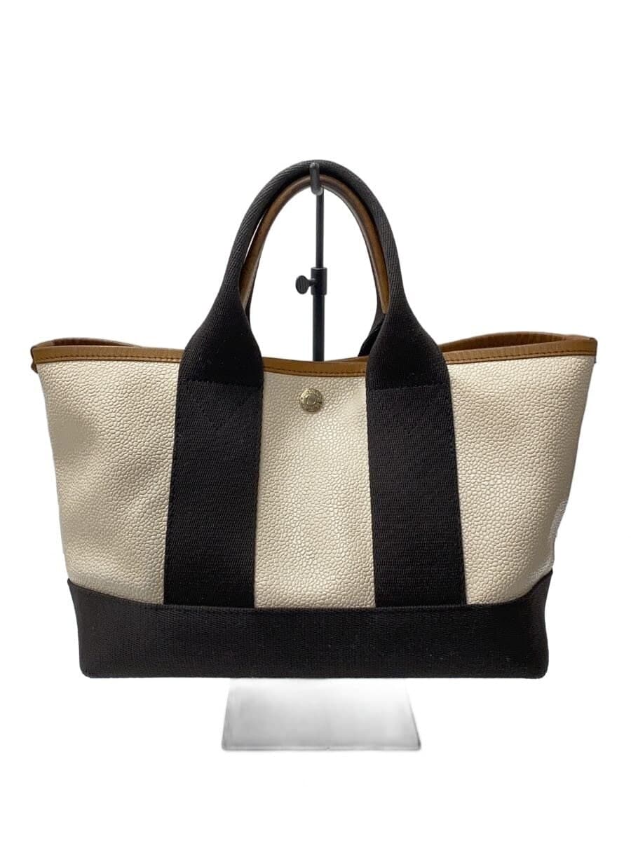 Breath TOPKAPI Scotch Grain Mini Tote Bag Leather BEG Solid