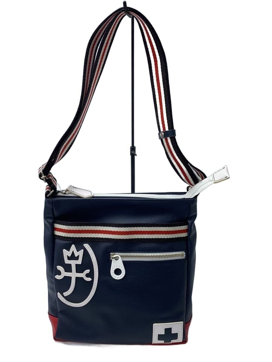CASTELBAJAC shoulder bag leather NVY navy plain 059114
