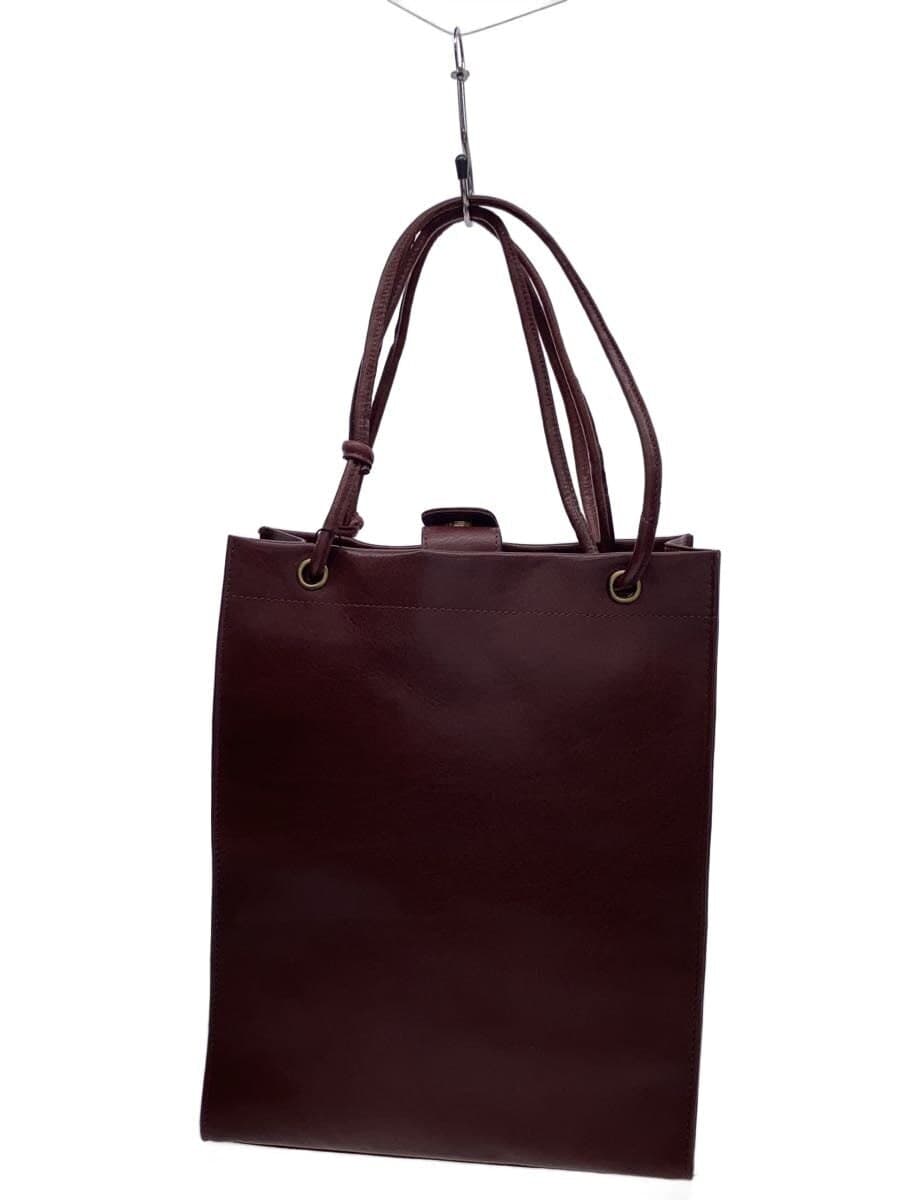 Hallelujah Tote Bag Leather BRW Solid Color