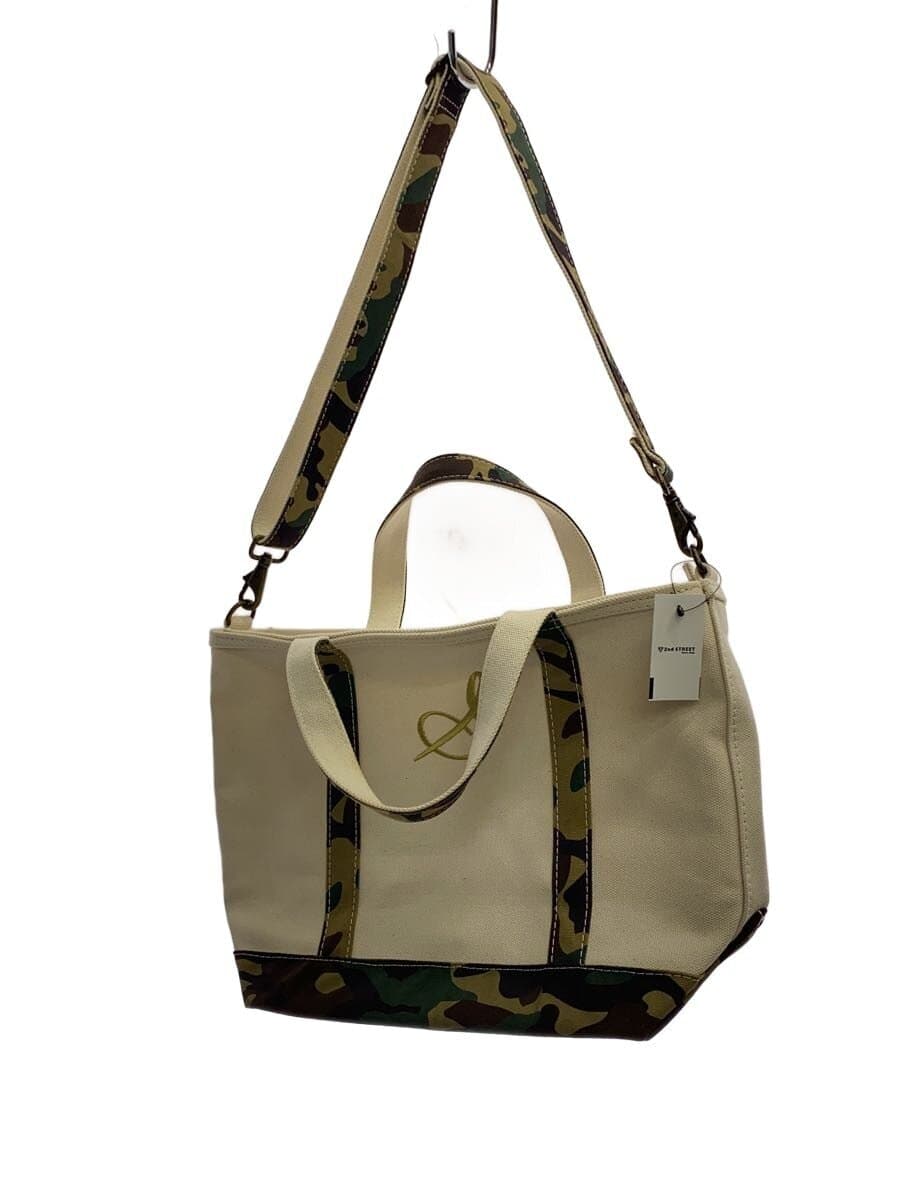 L.L.Bean Tote Bag Canvas BEG Camouflage 282343