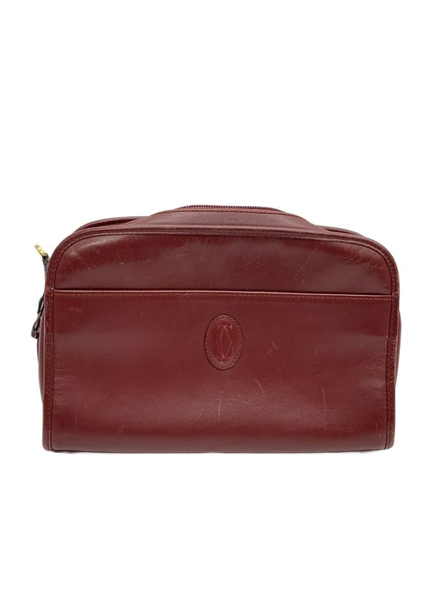 Cartier Clutch Bag Leather BRD Solid