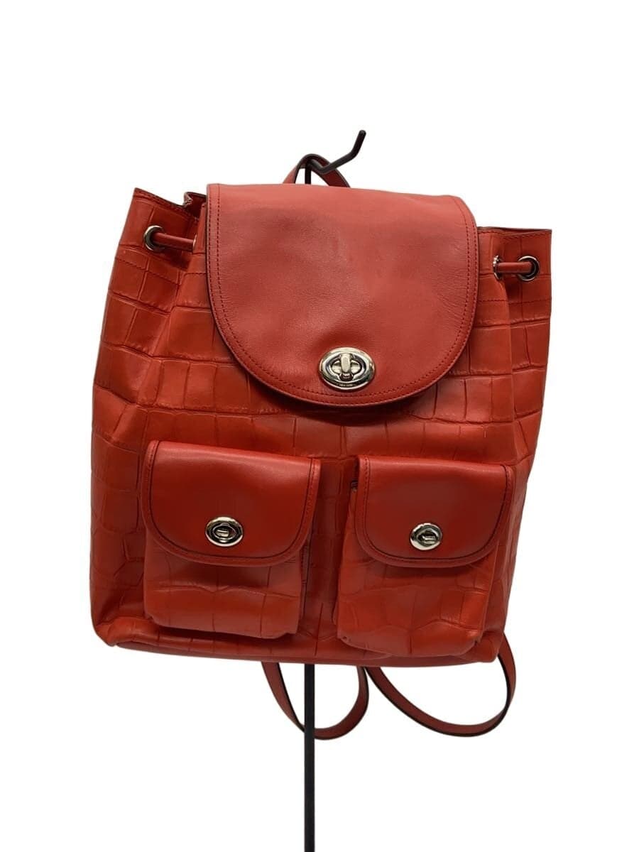 COACH Backpack Leather ORN Solid A1680 37736