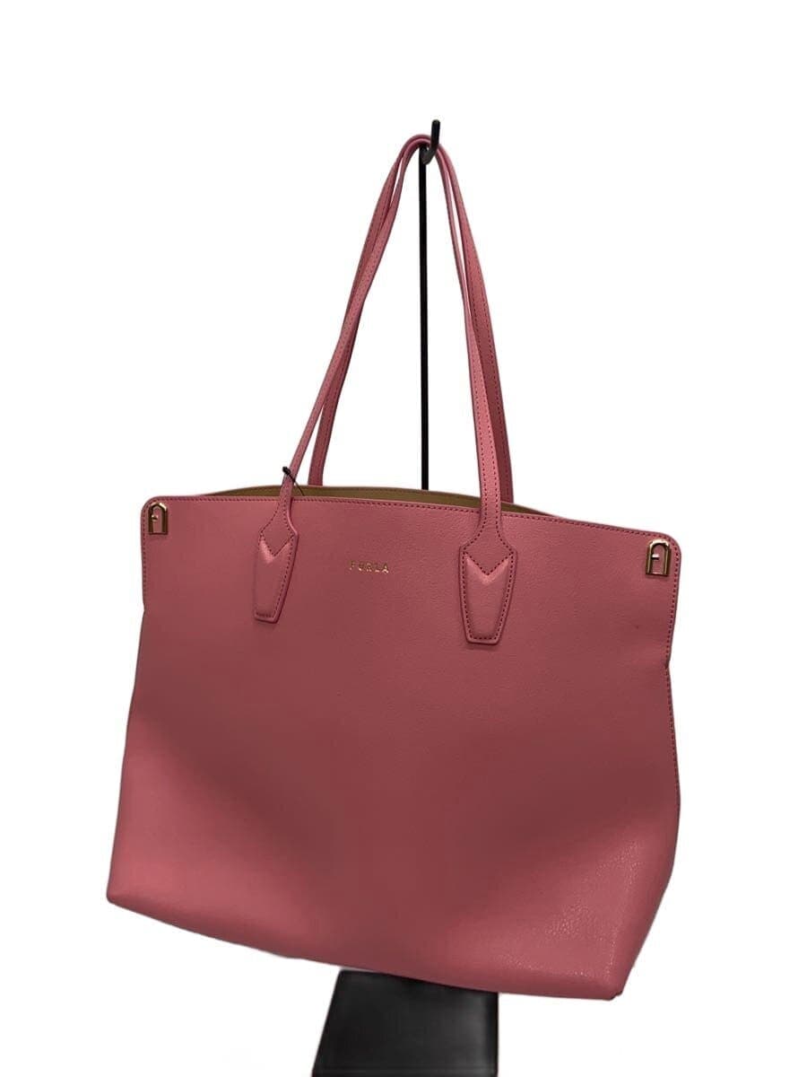 FURLA tote bag leather PNK solid 149538