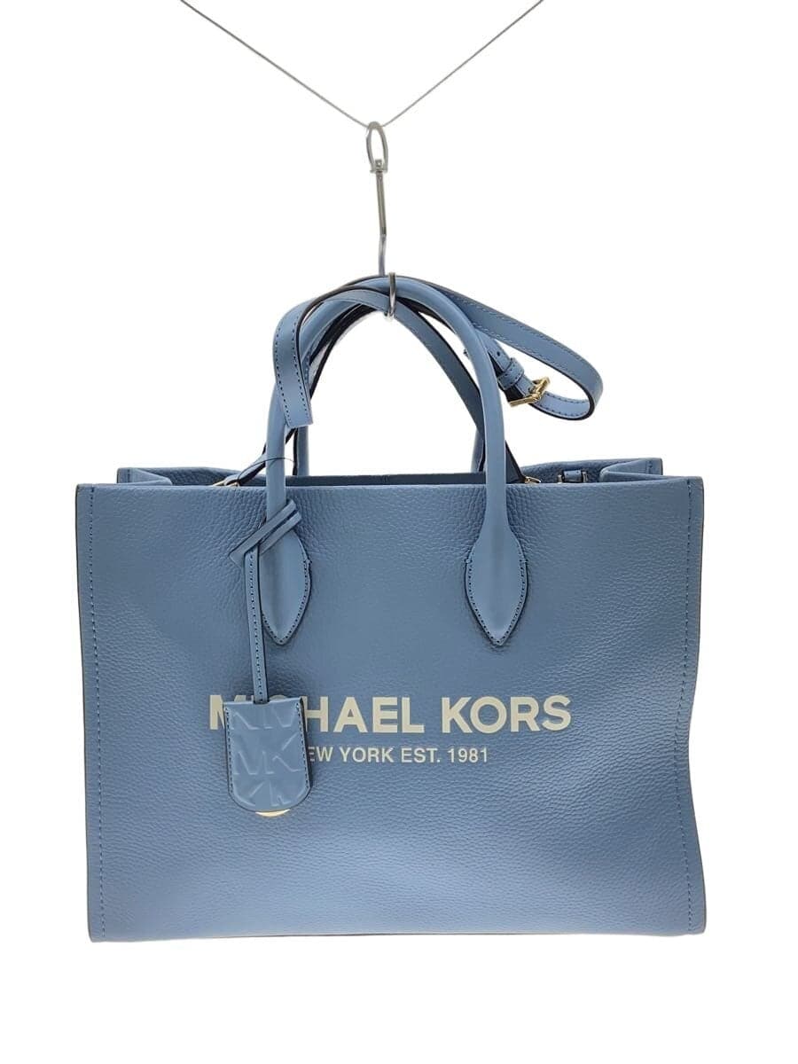 MICHAEL KORS Shoulder Bag Leather Blue CE-2201