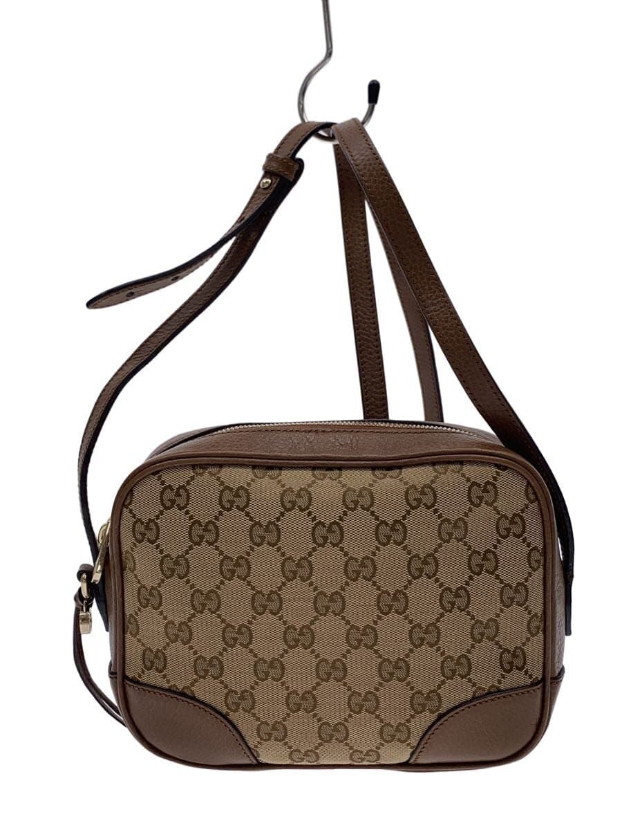 GUCCI Shoulder Bag_GG Canvas Canvas BEG