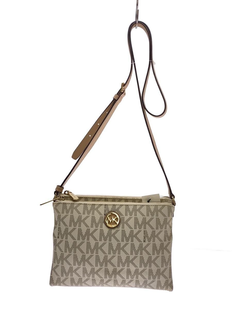 MICHAEL KORS Shoulder Bag Leather White AV-1612