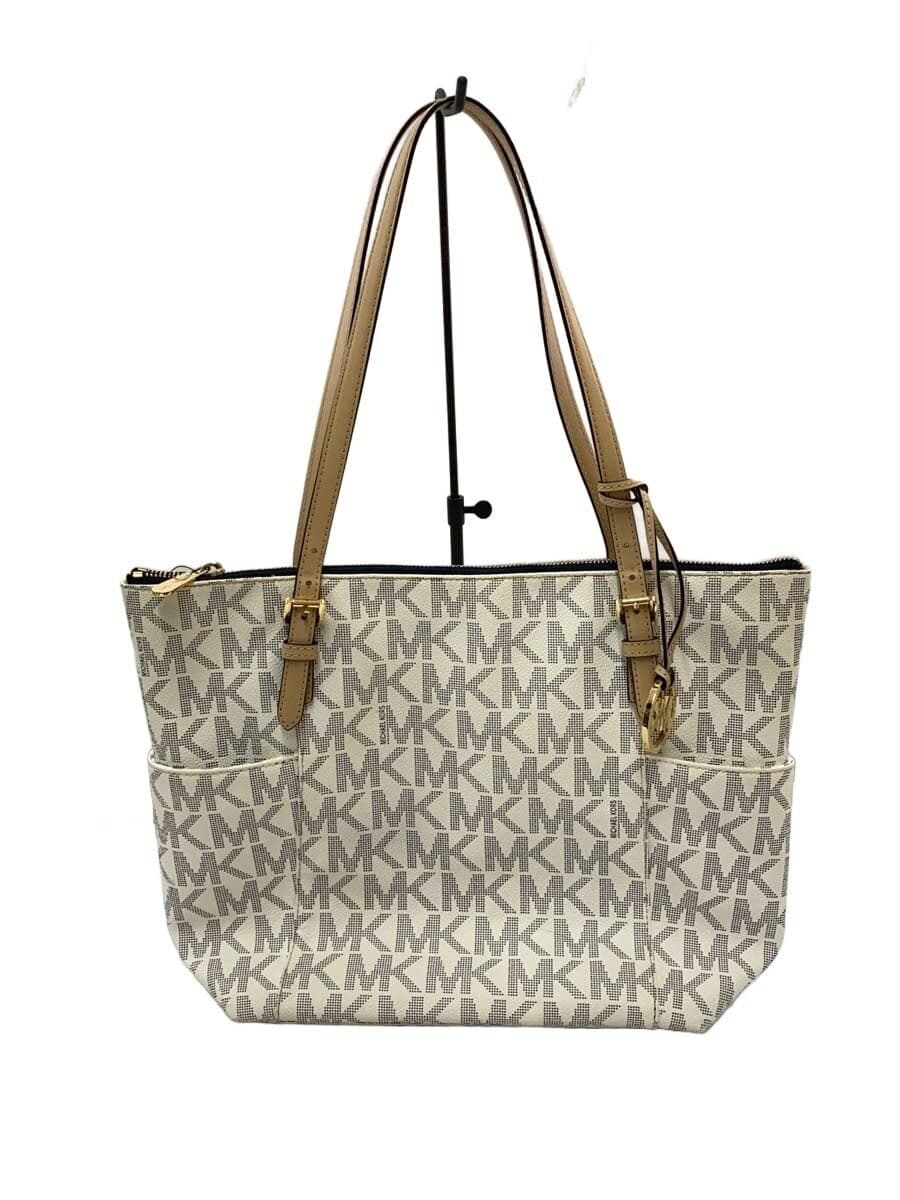 MICHAEL KORS Tote Bag PVC White All-Over Print 35T2GTT8B