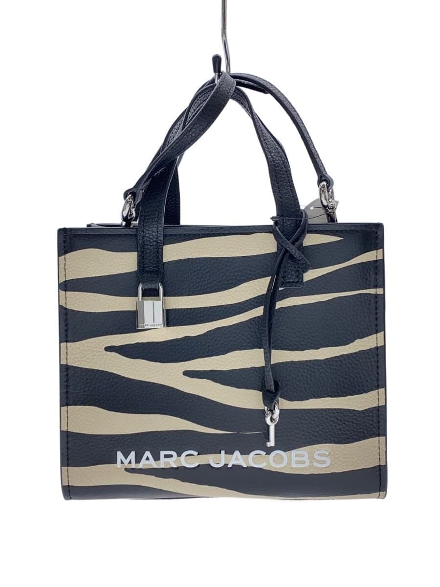 MARC JACOBS Shoulder Bag Leather Black Leopard 4F5HTT007H01 2-Way Tote