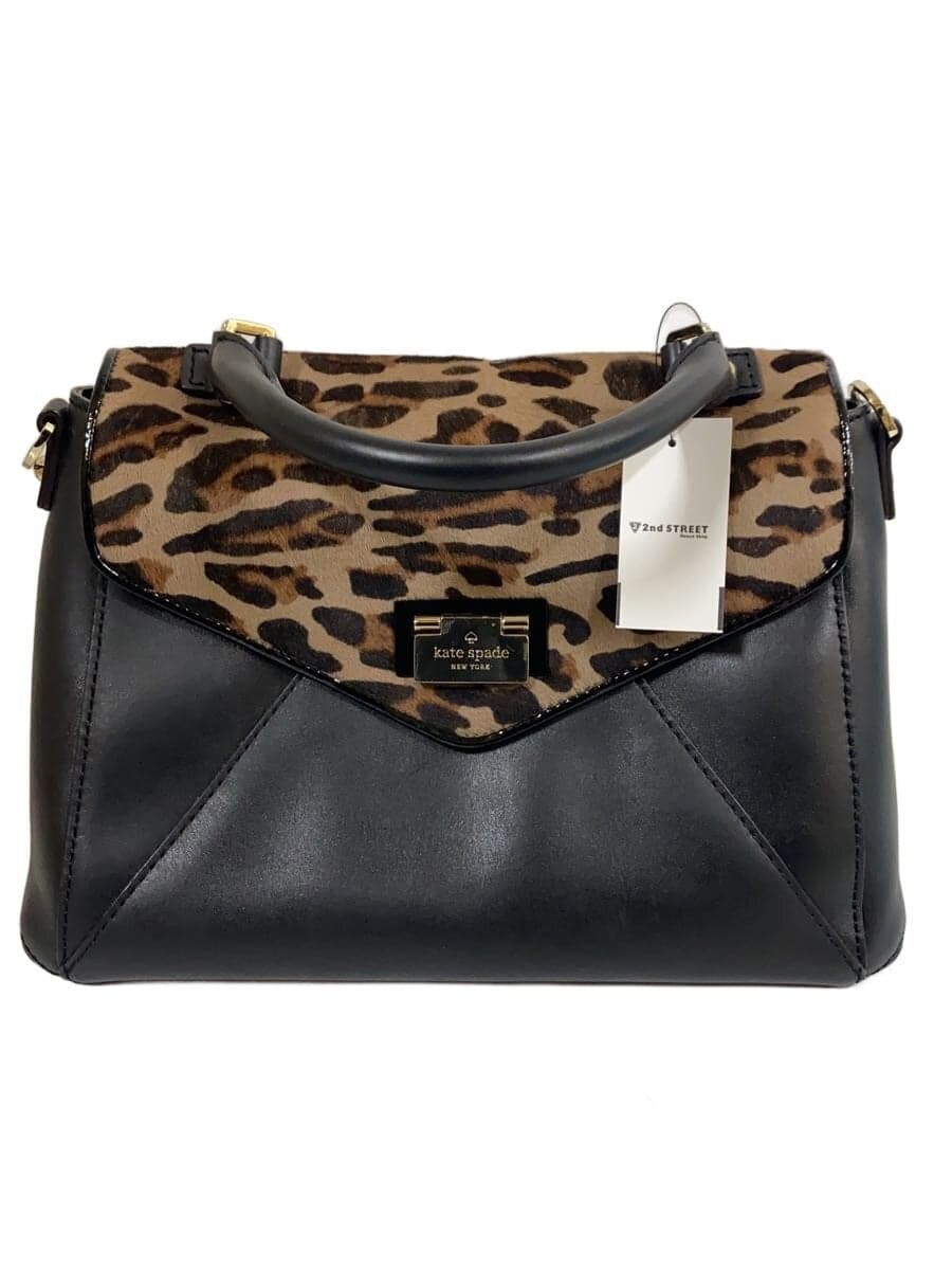 kate spade new york Bag Black Leopard Leather Pony Hair WKRU2046