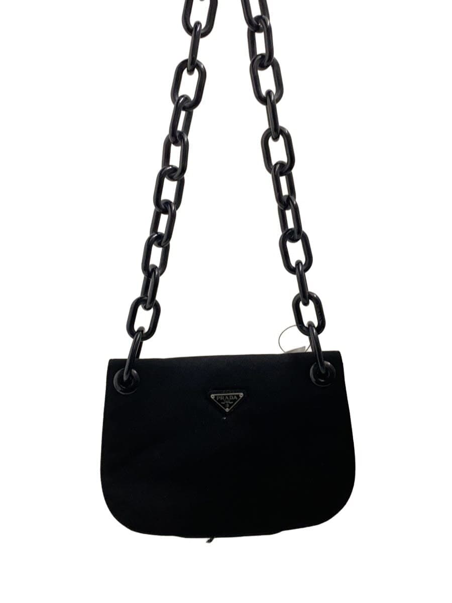 PRADA shoulder bag -- BLK plain B6436
