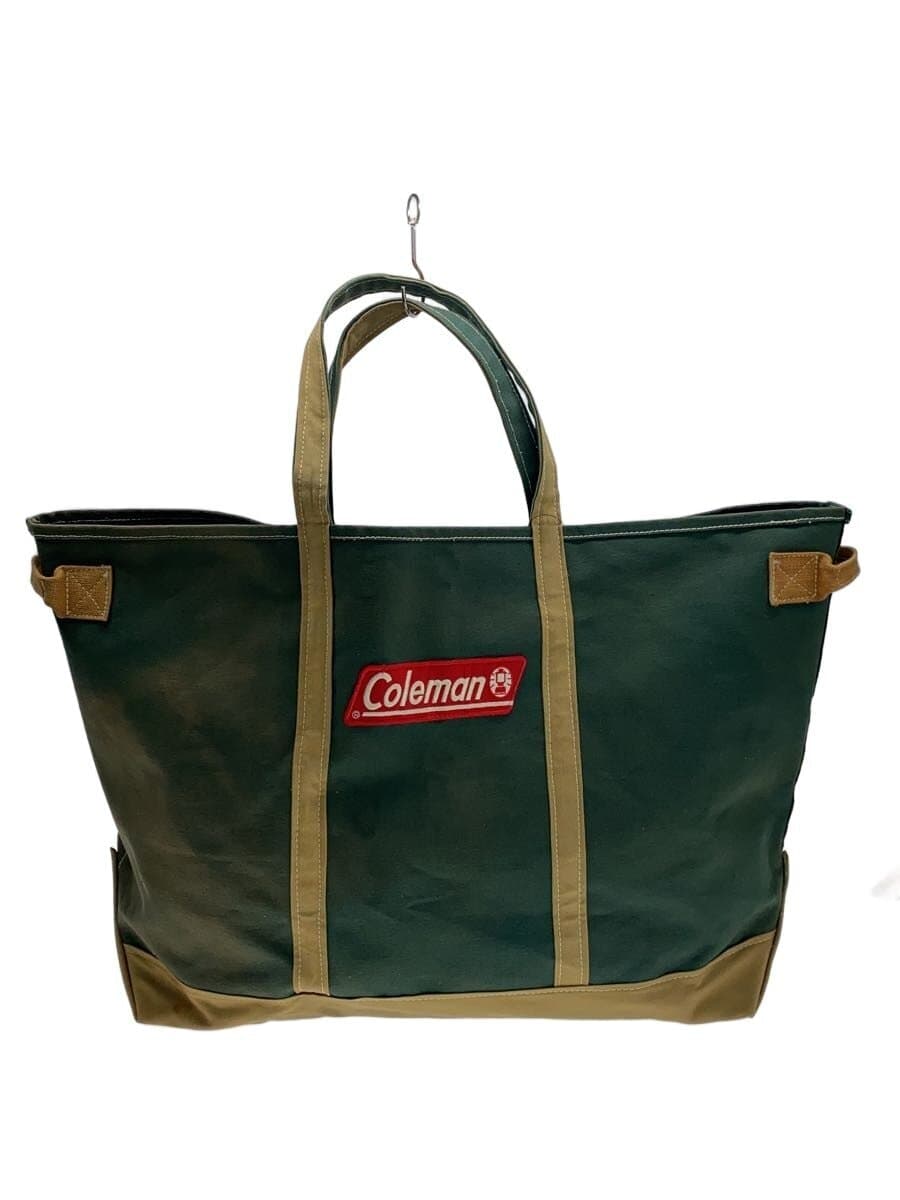 Coleman Tote Bag Big Tote Vintage Canvas GRN Fade