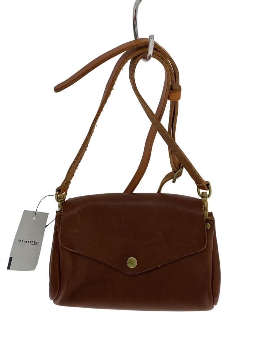 kissora Shoulder Bag Leather BRW Solid