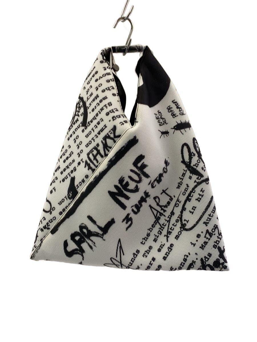 MM6 Tote Bag Polyester WHT All Over Pattern s54wd0039