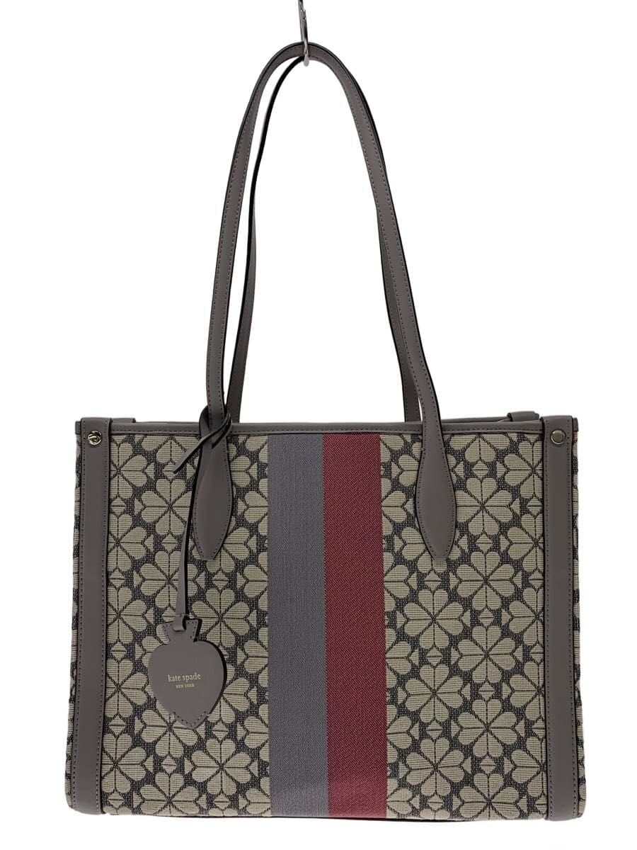 kate spade new york Shoulder Bag Canvas GRY All Over Pattern Japan Limited Color