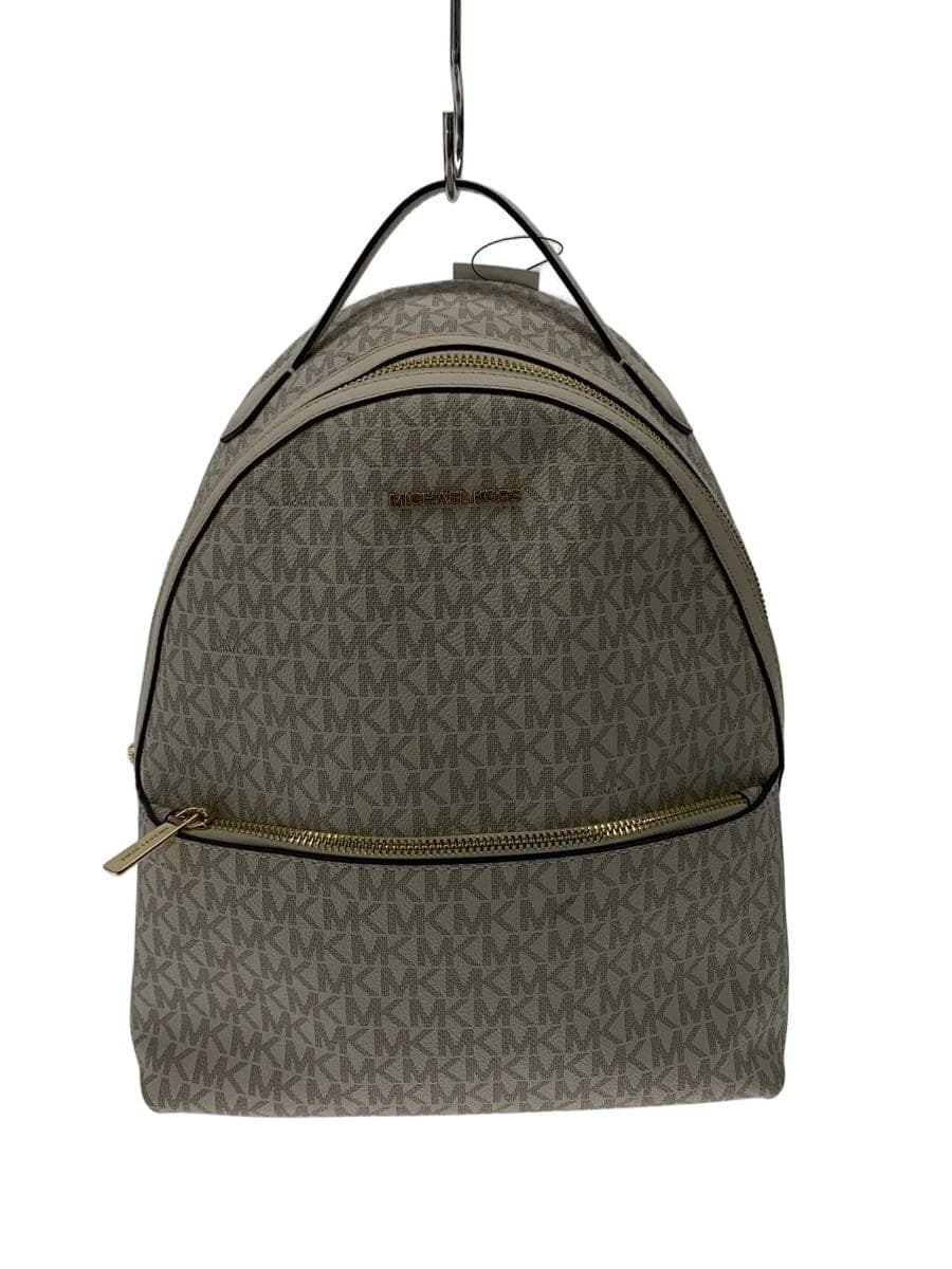 MICHAEL KORS Backpack PVC WHT All Over Pattern